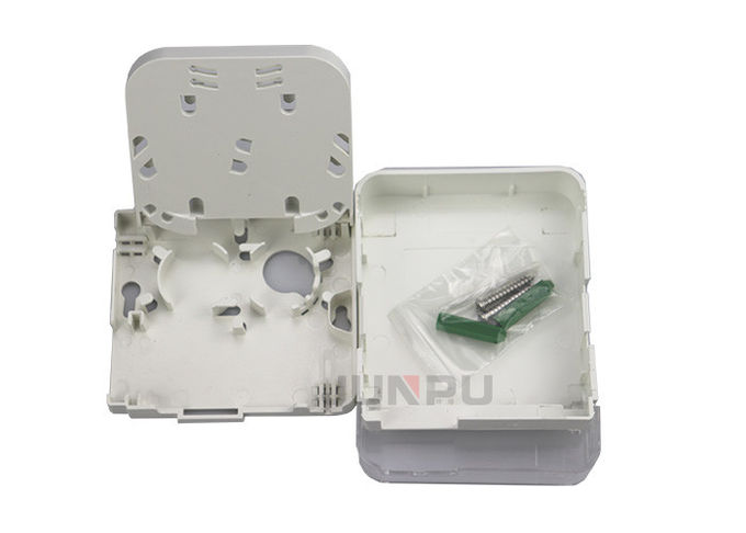 wall mounted Fiber Optic Cable Termination Boxes rosette PC+ABS material 0