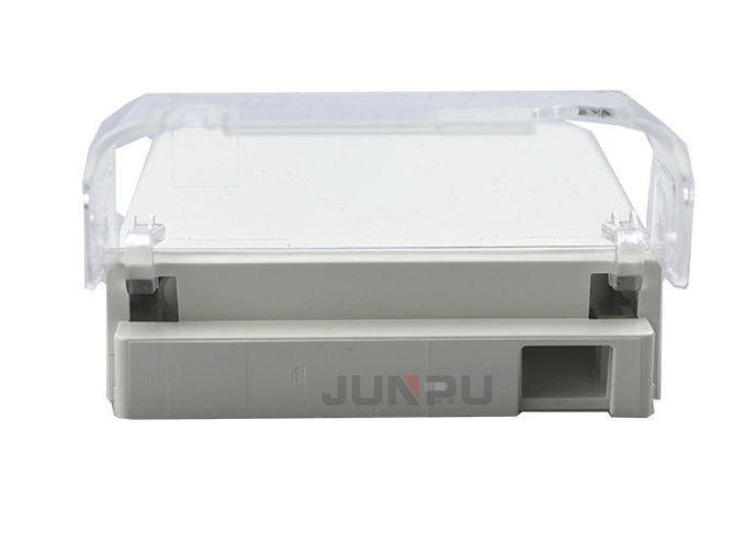 Transparent Dust Cap Ftth Fiber Optic Termination Box PC ABS White Color 3
