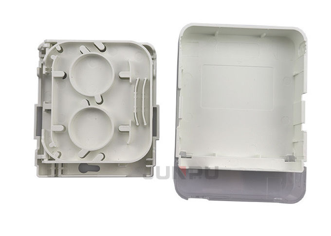 Transparent Dust Cap Ftth Fiber Optic Termination Box PC ABS White Color 1